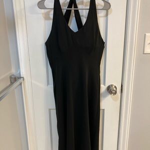 Black silk sleeveless dress size 8